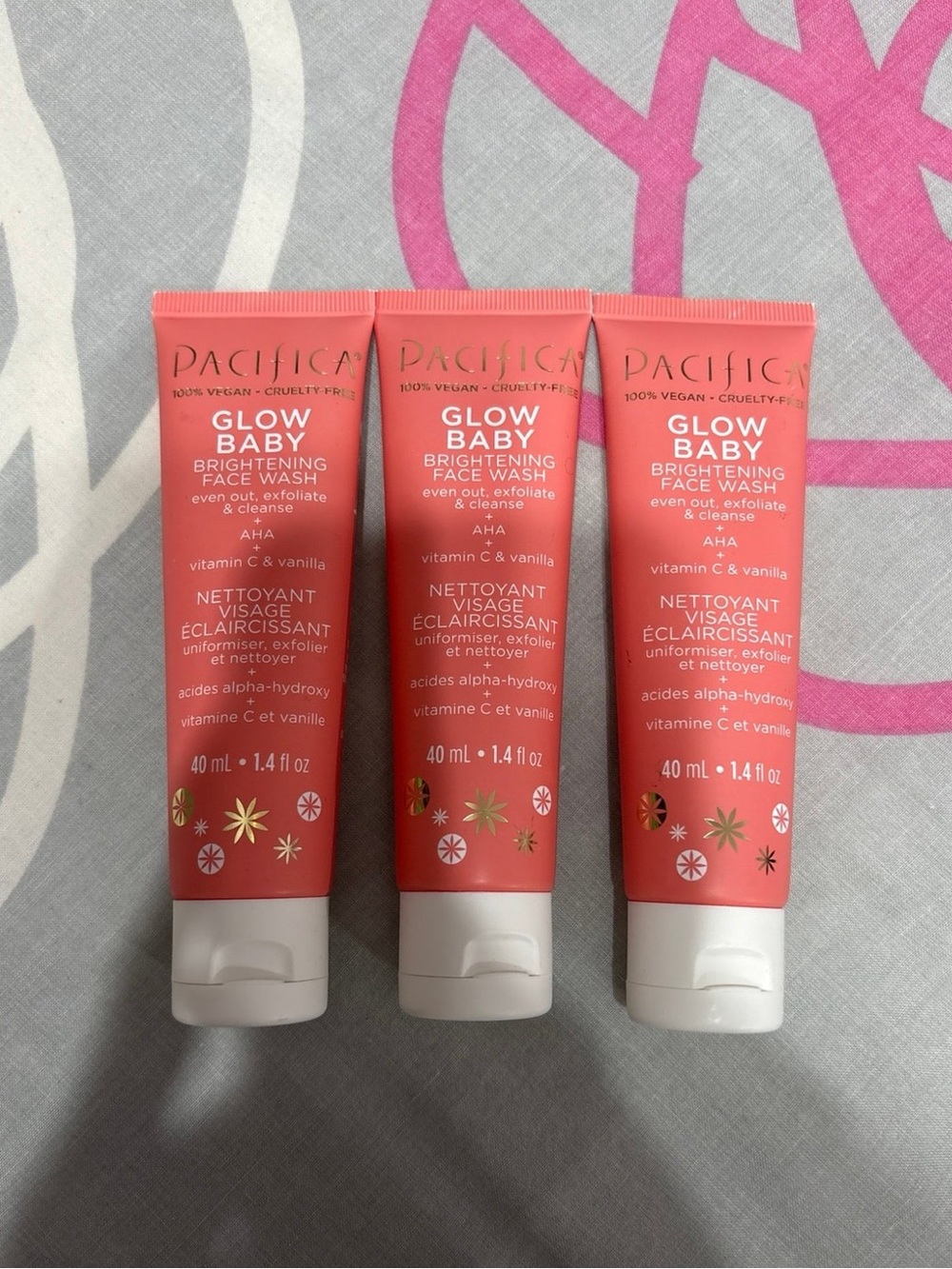 3 Count of Pacifica Glow Baby Brightening Face Wash